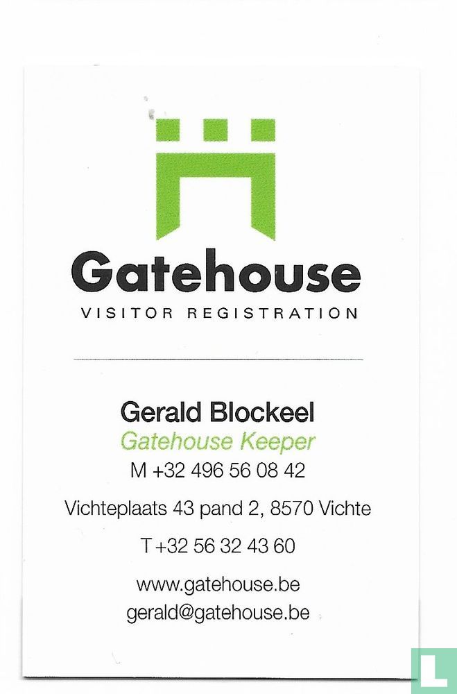 Gatehouse Visitor registration