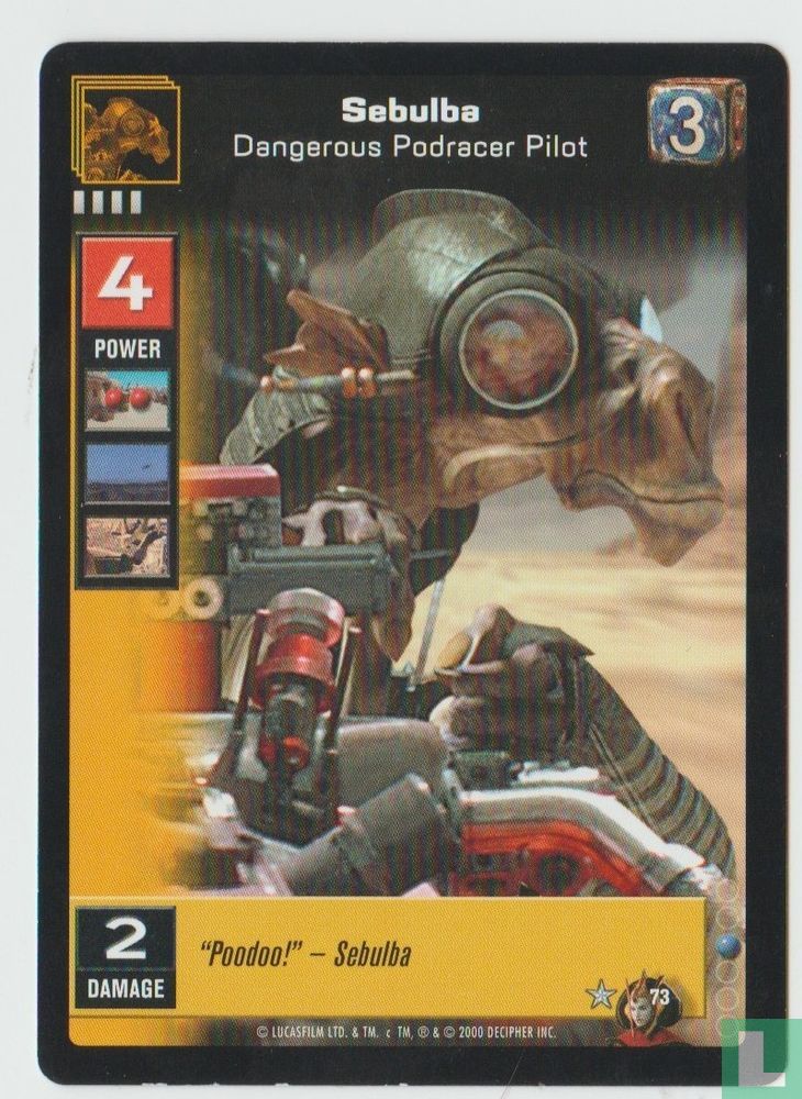 Sebulba, Dangerous Podracer Pilot 73 (2000) - Battle of Naboo - LastDodo