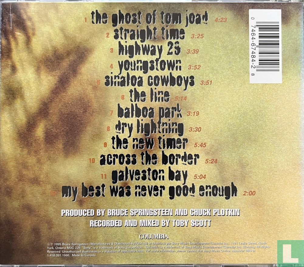 The Ghost of Tom Joad CD CK67484 (1995) - Springsteen, Bruce - LastDodo