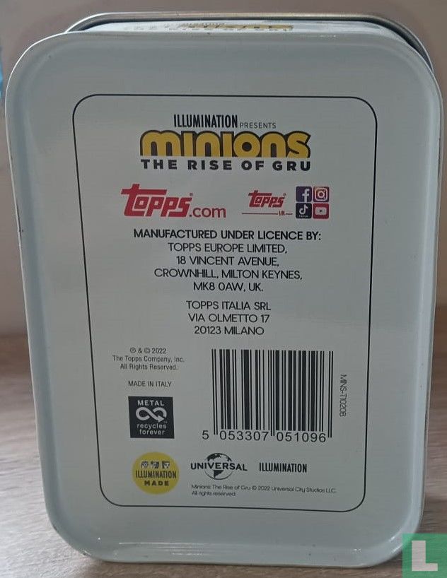 Topps – Collection Autocollants Minions The Rise Of Gru – Boîte Complète De 36 Paquets (216 Autocollants) – Autocollant Jumbo Limité – Officiel