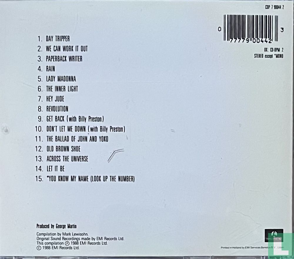 Past Masters - Volume Two 