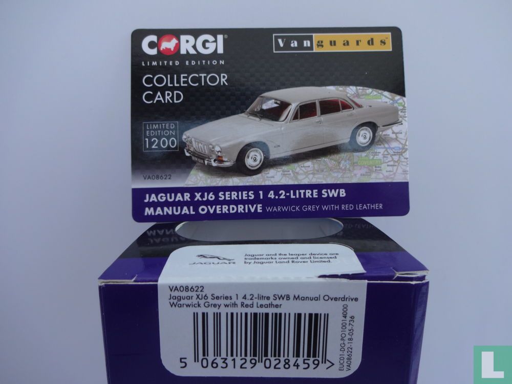 Corgi VA08622 – Jaguar XJ6 Série 1 Gris Warwick – Modèle Réduit 1:43