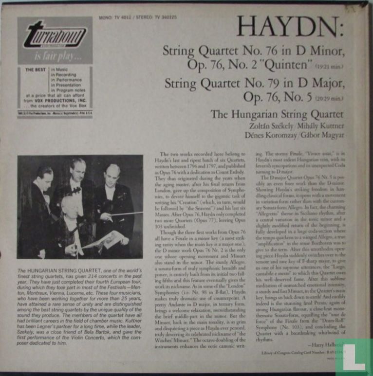 String Quartet Op. 76