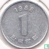 Corée du Sud 1 won 1988