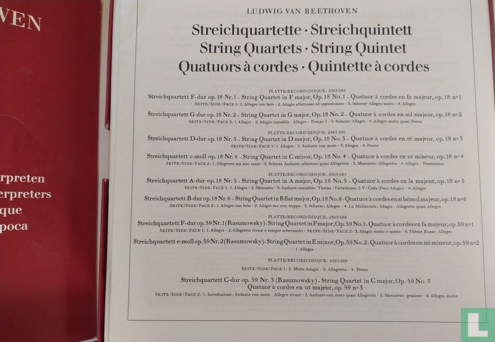 Beethoven Streichquartette