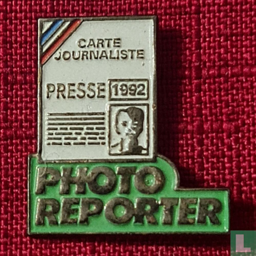Reporters Pin Presse (carte de photo reporter) - S.P. - LastDodo