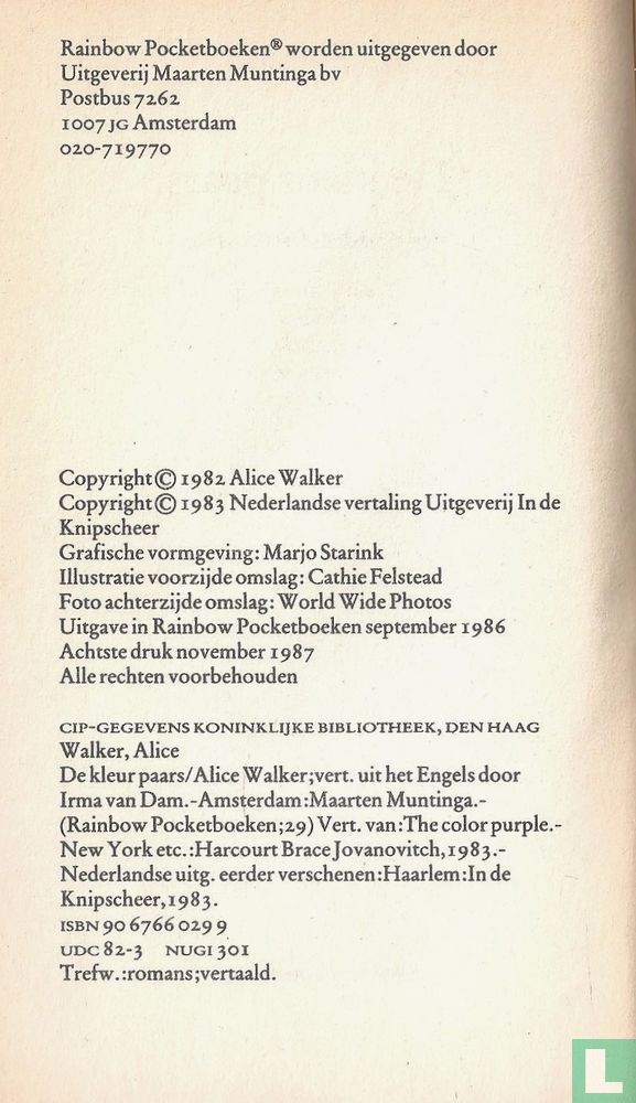 De kleur paars