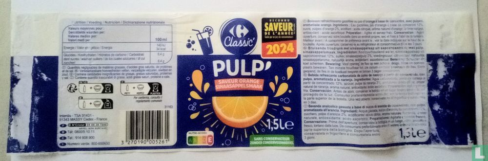 Carrefour Classic Pulp