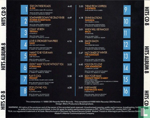 The Hits Album 8