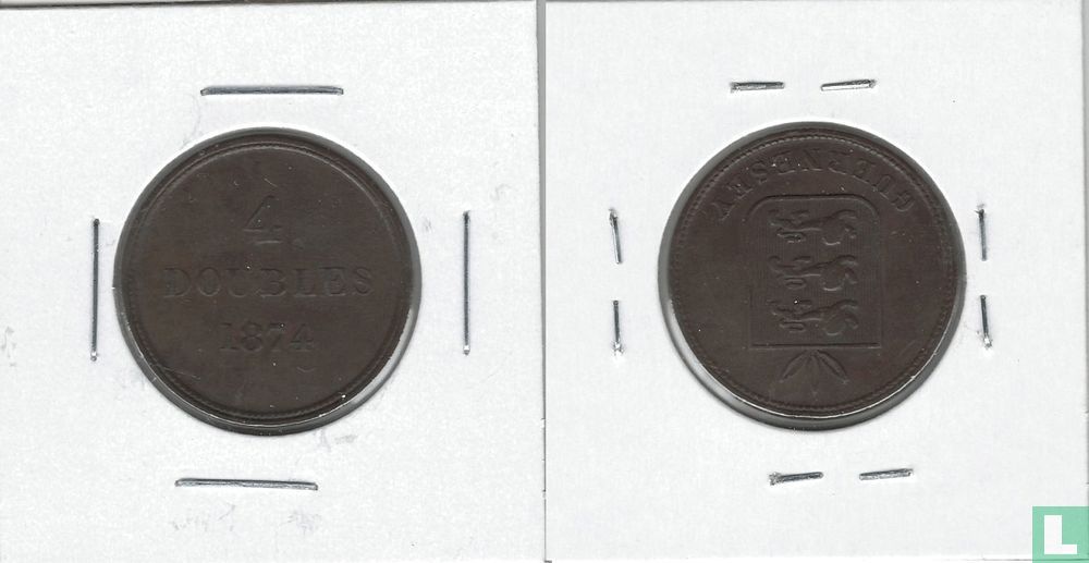 Guernsey 4 doubles 1874