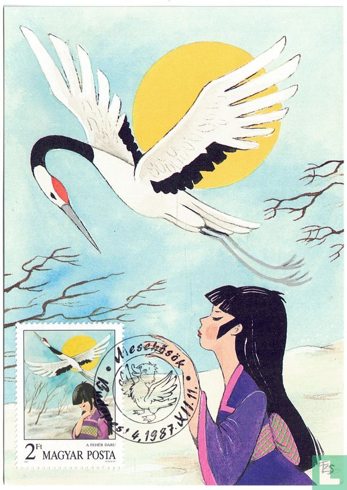 De witte kraanvogel