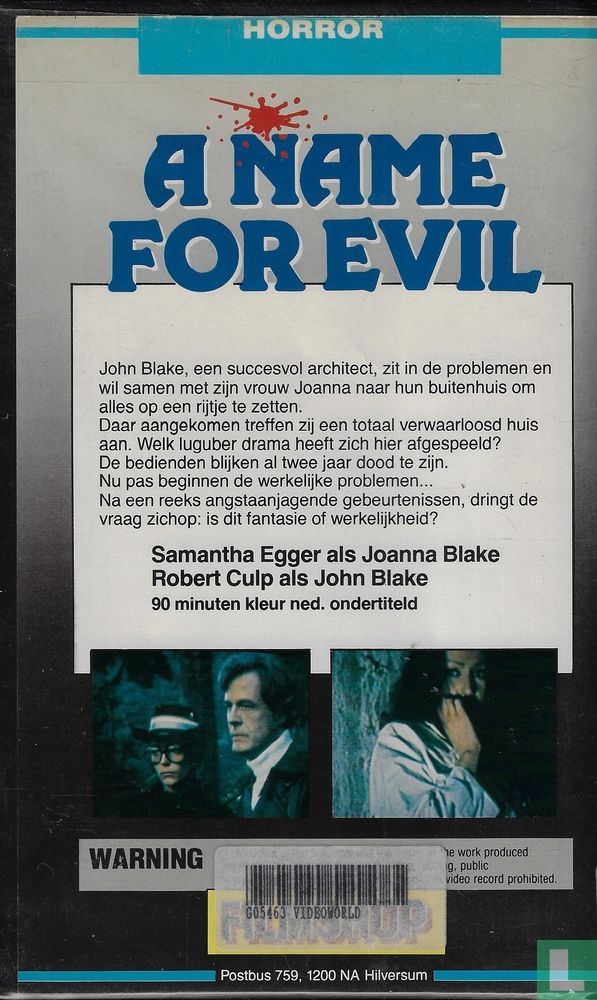 A Name for Evil