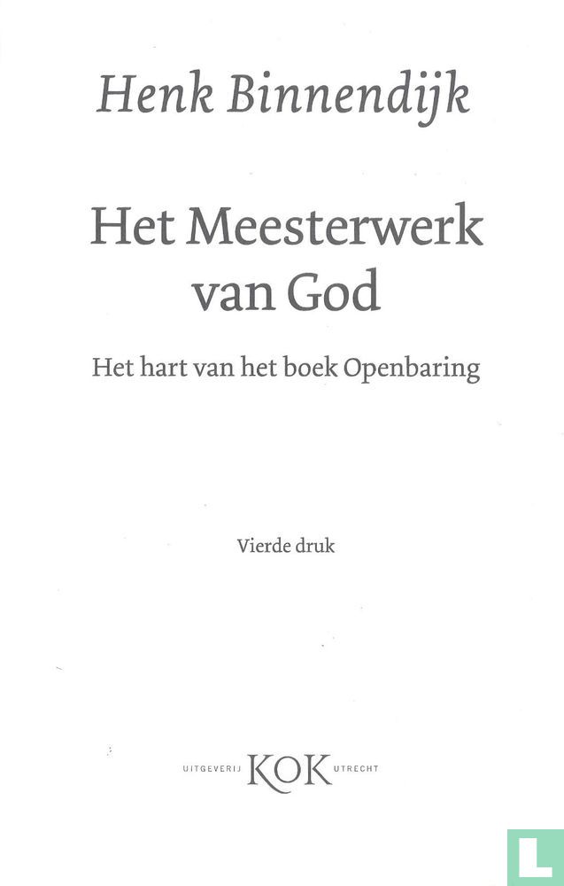 Het Meesterwerk van God