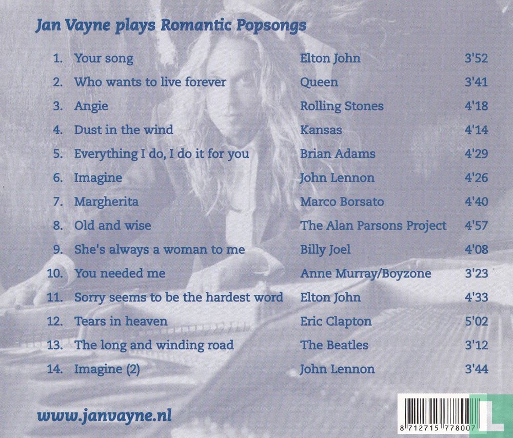 Plays romantic popsongs