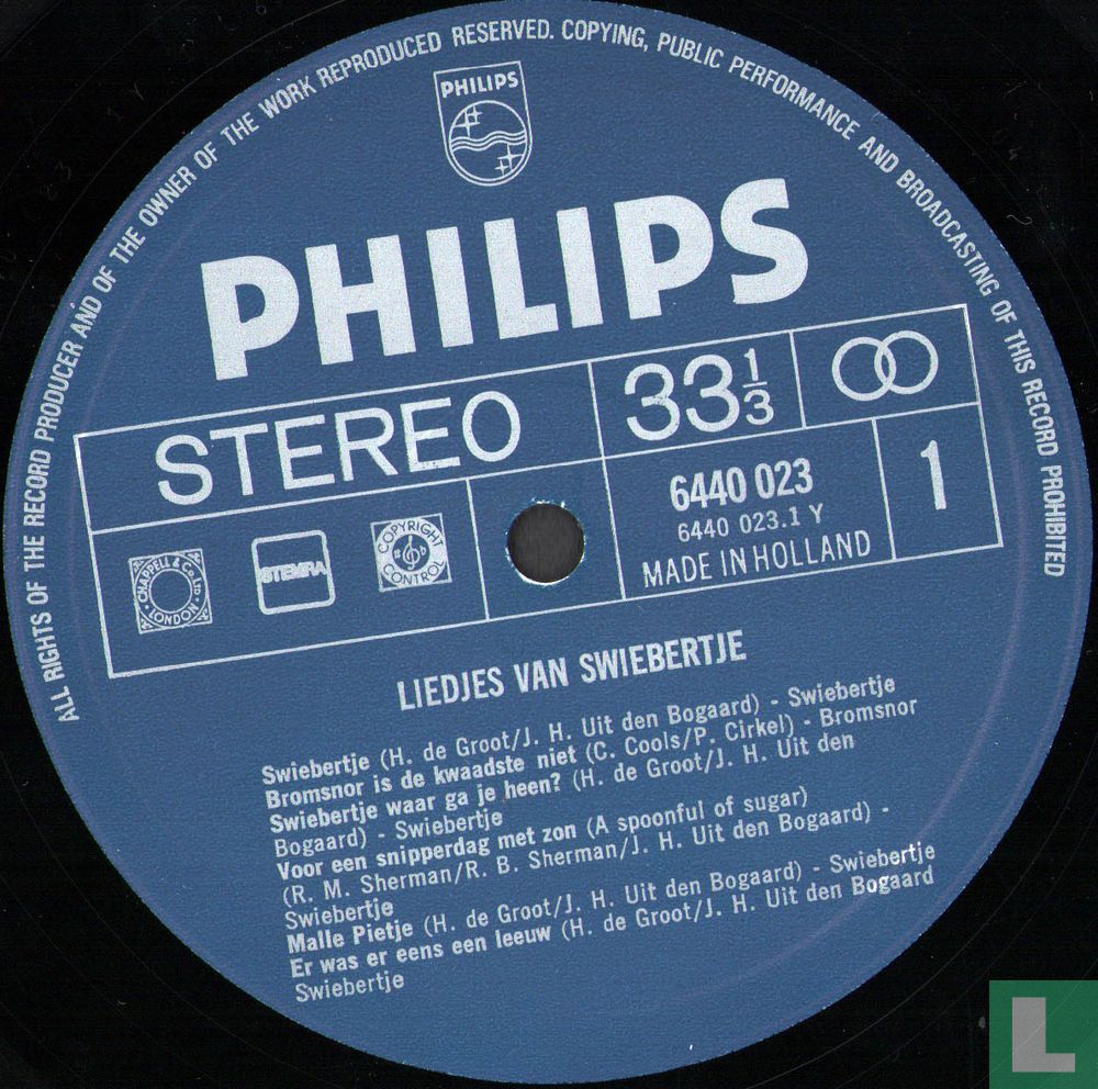 Liedjes van Swiebertje