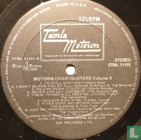 Motown Chartbusters Volume 6