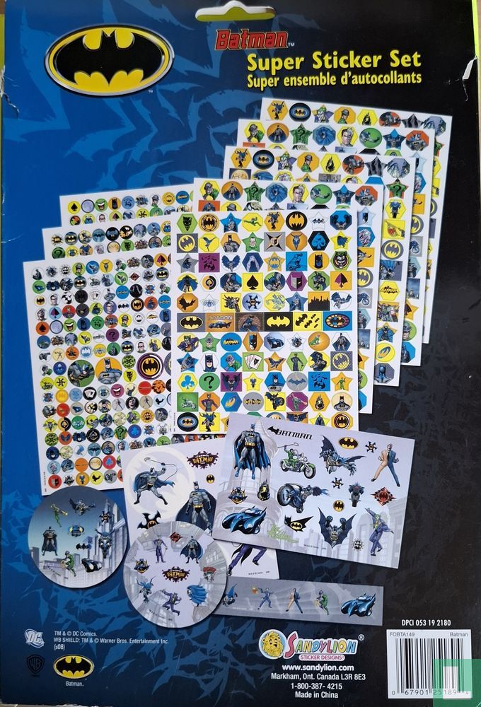 Batman Super Sticker Set