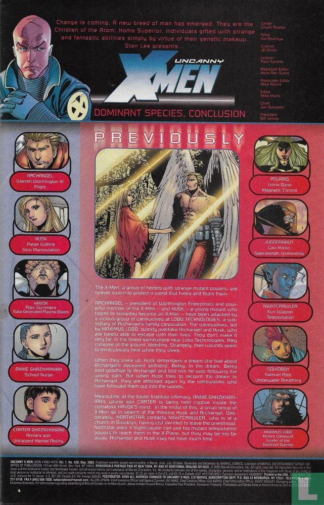 Uncanny X-Men 420