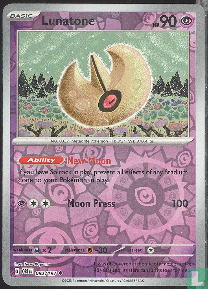 Lunatone [Reverse Holo]