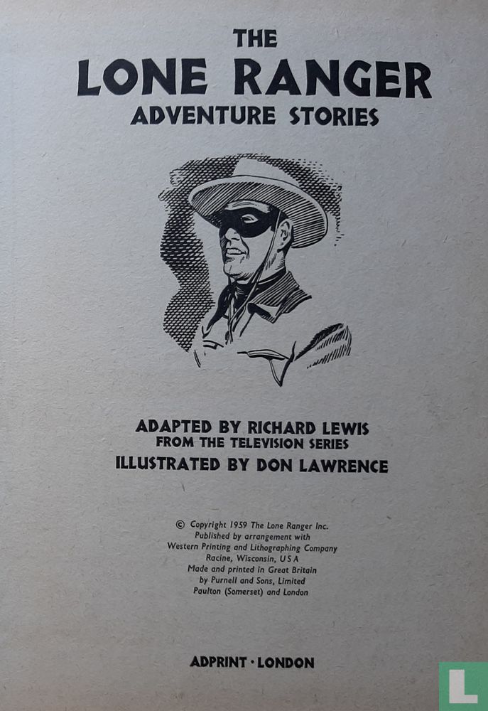 The Lone Ranger Adventure Stories 2 (1959) - Lone Ranger, The - LastDodo