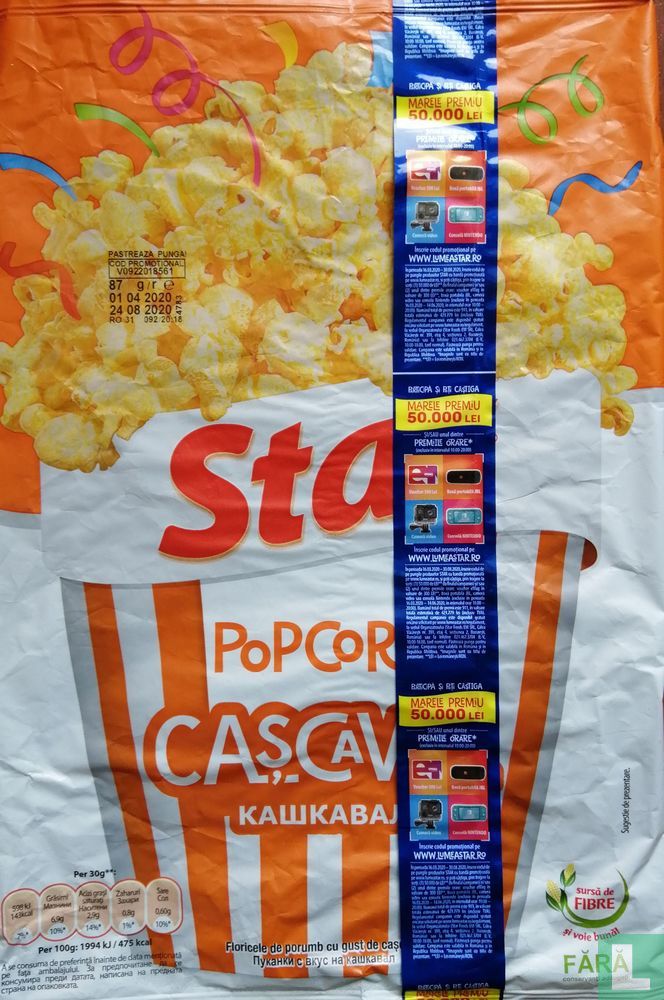 Fromage pop-corn étoilé