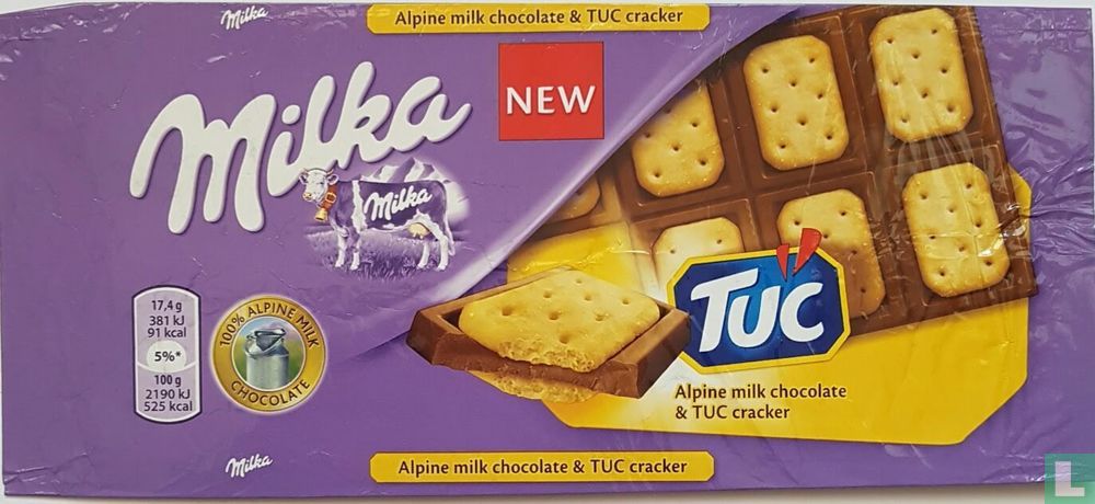 Milka Ritz Cracker Milka Milk chocolate and TUC Cracker (2015) - Győri Keksz Kft ...