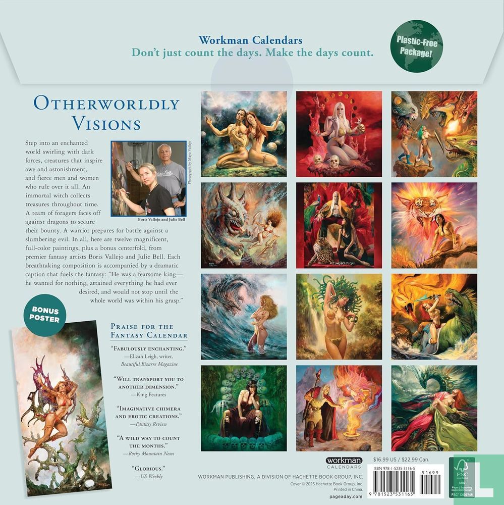 Fantasy Calendar 2026: Otherworldly Visions