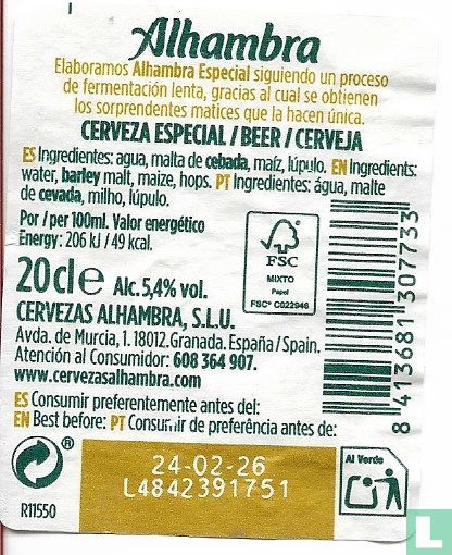 Alhambra especial