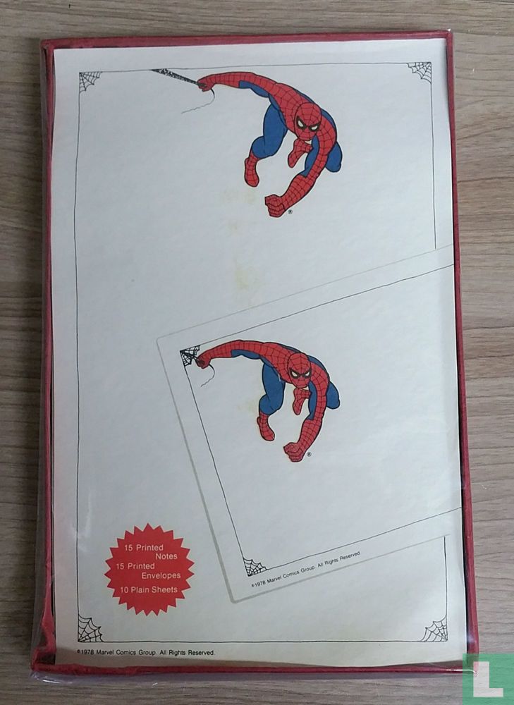 Spider Man Paper Notes Spider-Man Stationary Set Note/Envelope (1978) - Briefpapier - LastDodo