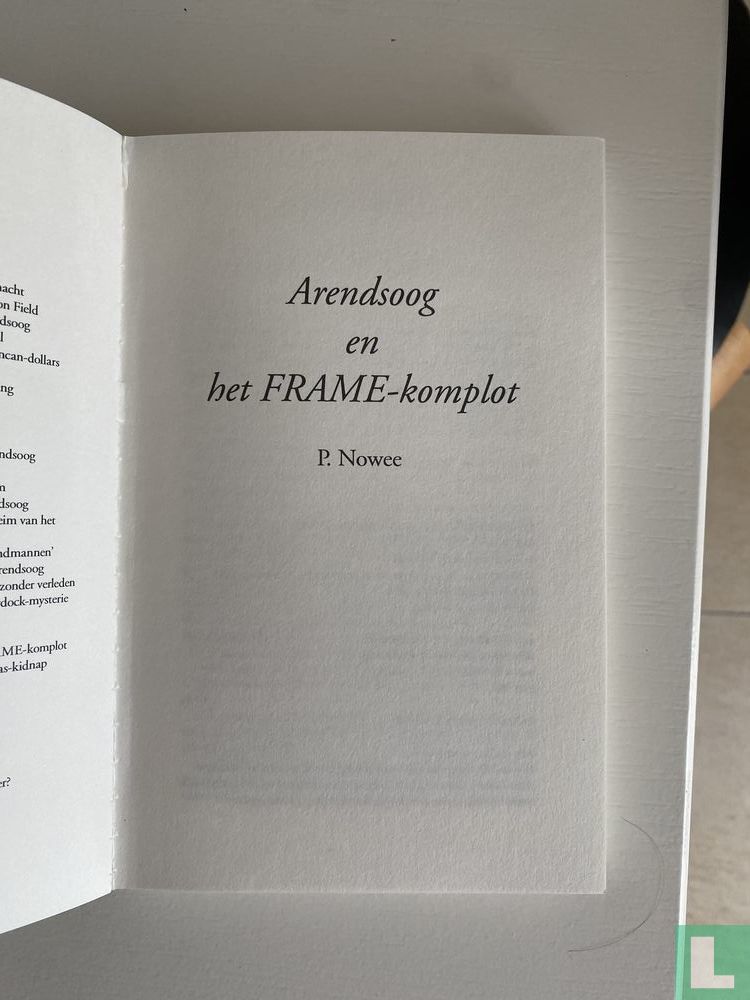 Arendsoog en het Frame-komplot