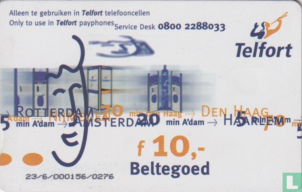 Telfort ƒ 10,-