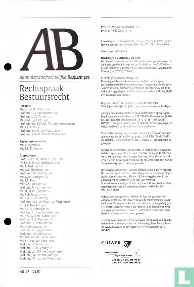 AB Rechtspraak Bestuursrecht 27 210 - 220