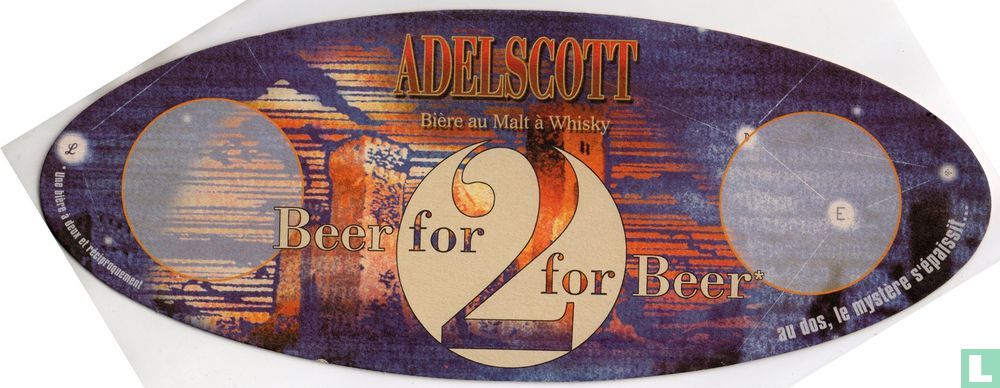 Adelscott beer for 2