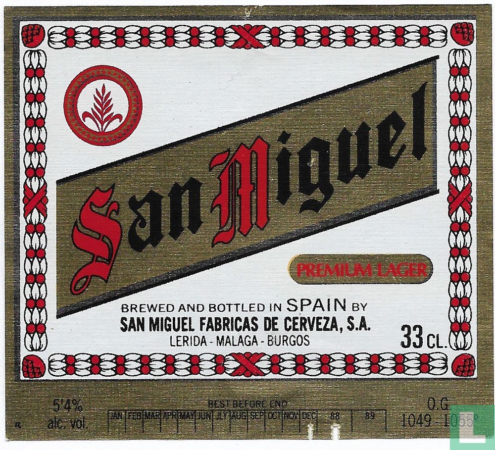 San Miguel Premium Lager San Miguel Spain Lastdodo