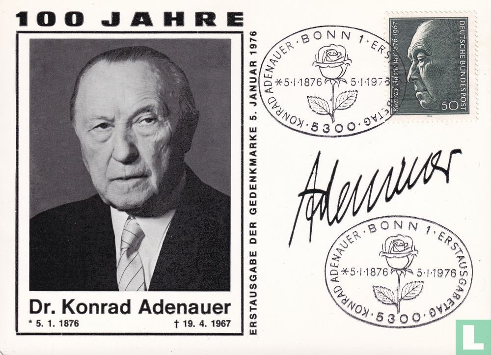 Dr. Konrad Adenauer (1976) - Duitsland - LastDodo
