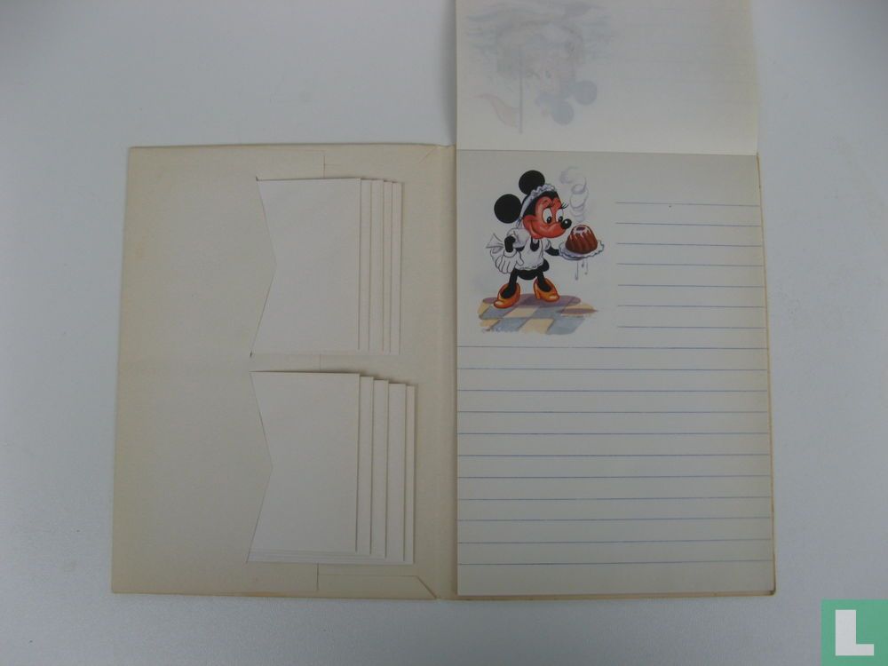 Mickey Mouse Briefpapier in mapje