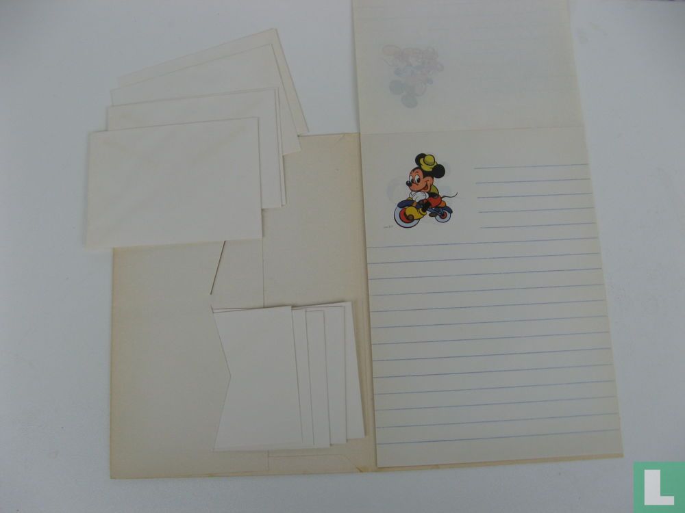 Mickey Mouse Briefpapier in mapje
