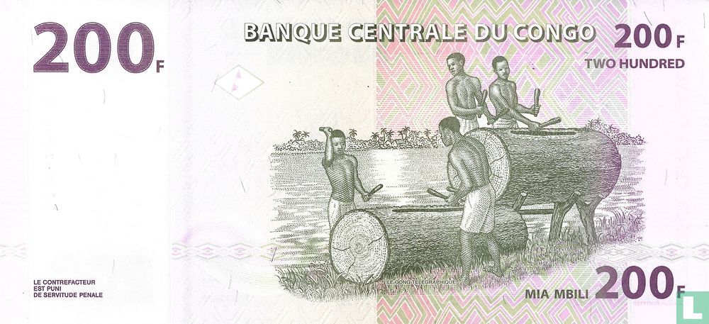 Congo 200 Francs 2022
