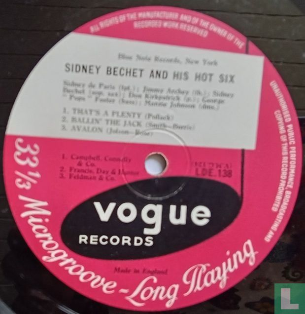 Sidney Bechet Hot Six