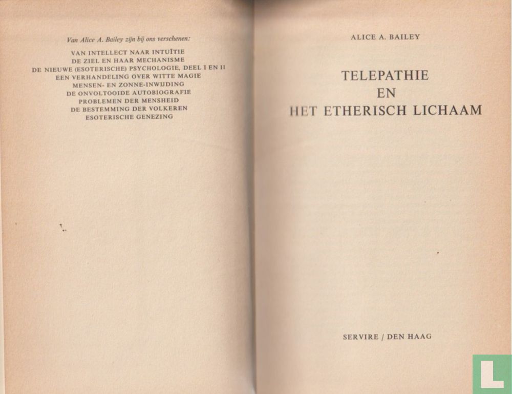 Telepathie en het etherisch lichaam