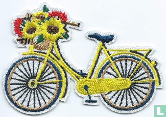 Gele damesfiets