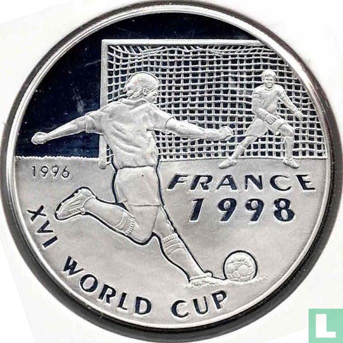 Afghanistan 500 afghanis 1996 (PROOF - type 1) "1998 Football World Cup in France"