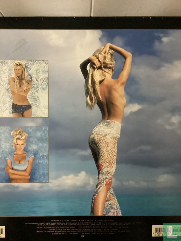 Claudia Schiffer calendar 1996 (1995) - Landmark Calendars - LastDodo