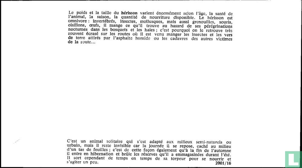 Le hérisson