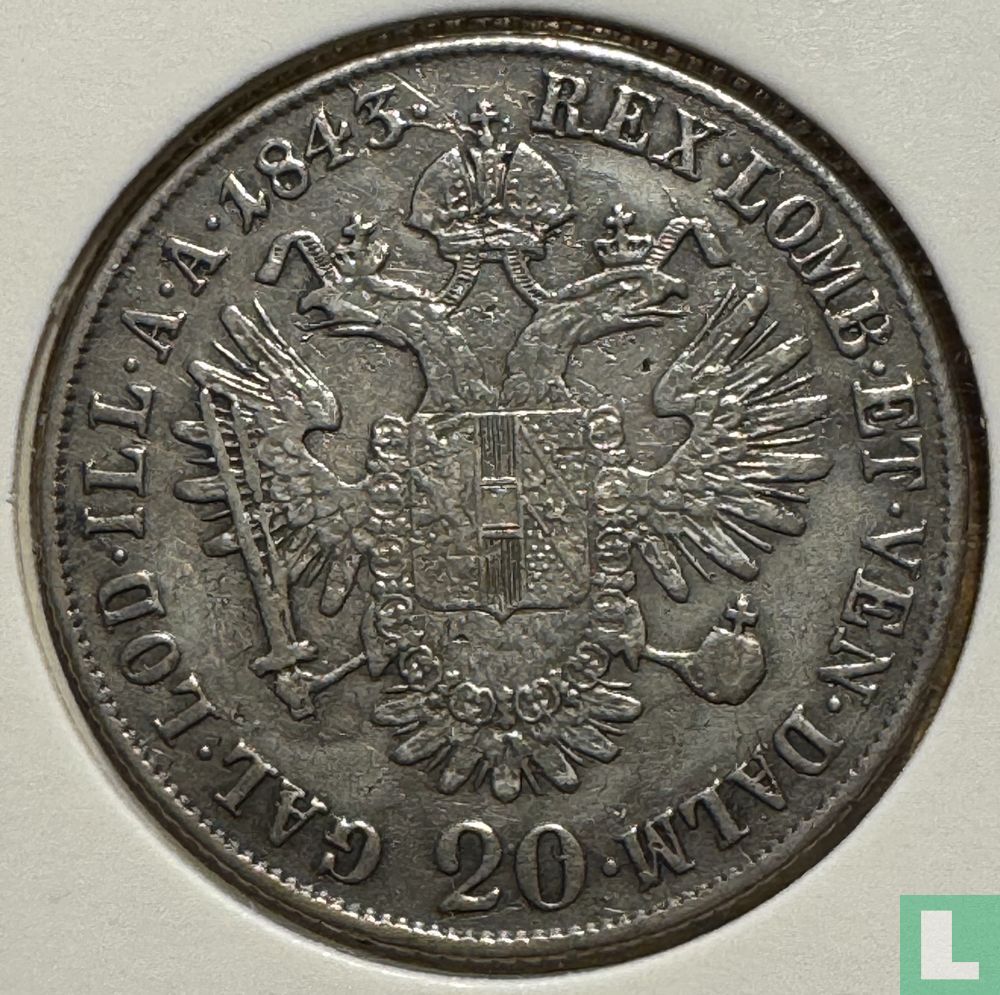 Austria 20 kreuzer 1843 (M)