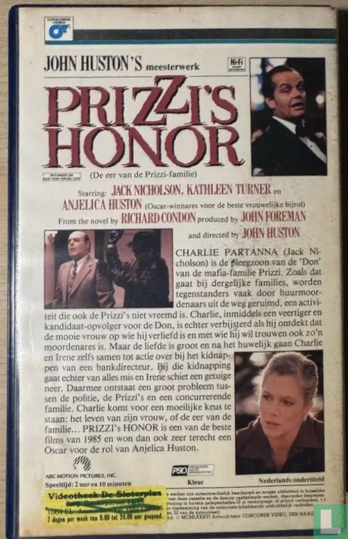 Prizzi's Honor