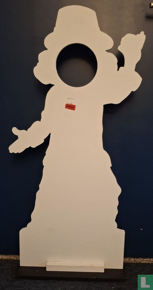 Halloween-Clown auf einem Einrad