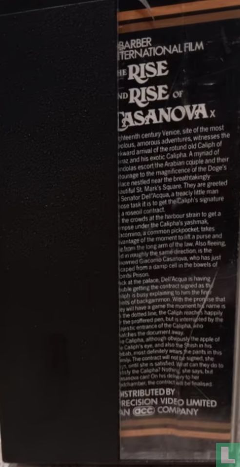 The Rise and Rise of Casanova Bet (1981) - Betamax videoband - LastDodo