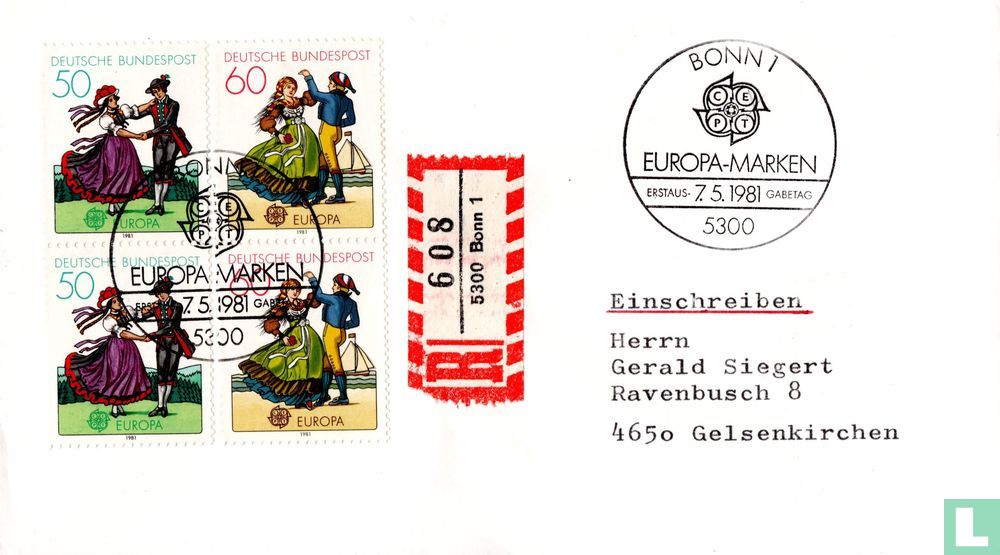 Europa – Folklore FDC