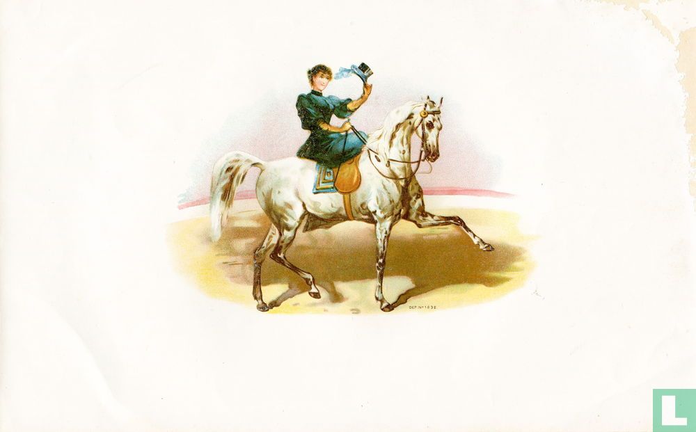 [Zonder titel] [Vrouw te paard] Dep. N° 1832.